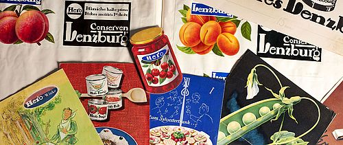 Werbematerialien von Hero Konserven Lenzburg
