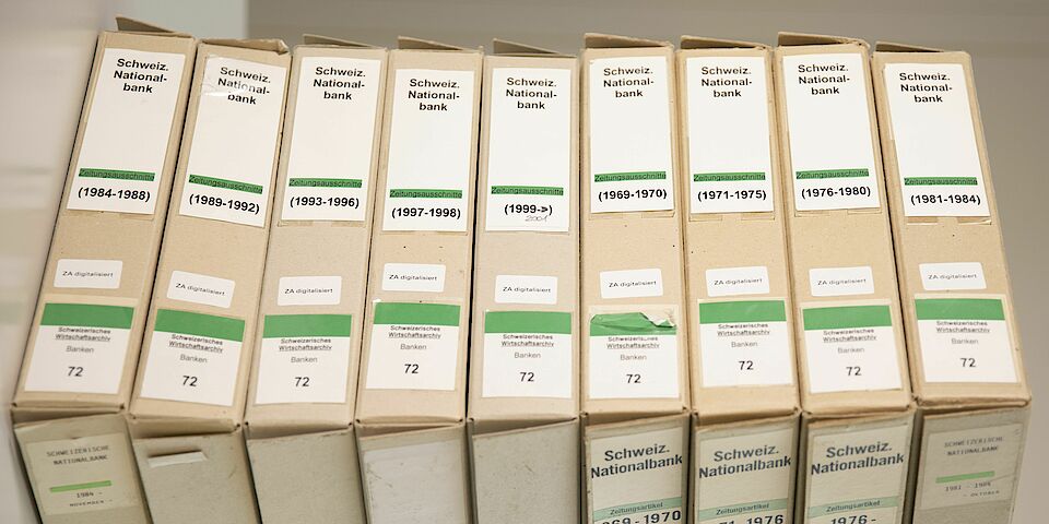 Boxes of the SWA economic documentation