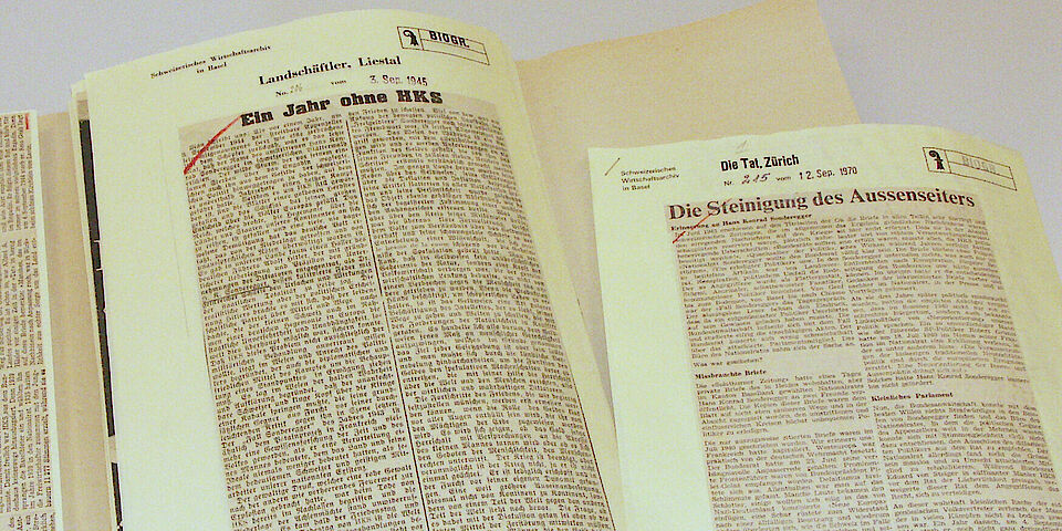 Newspaper clippings
